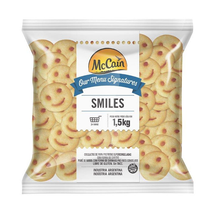 Papa especialidad smile(caritas) McCain en bolsa de 1,5 kg.